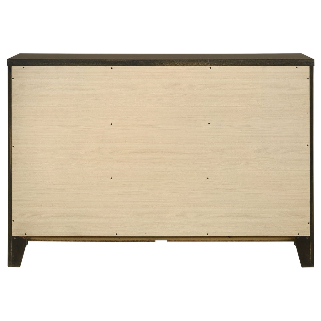 Clement Dark Cocoa 6-Drawer Dresser Cabinet