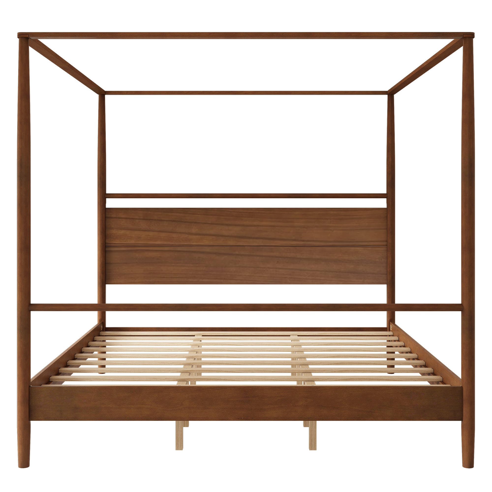 Solid Wood Canopy Bed Frame – King Size