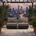 2-Piece Aluminum Patio Seating Set