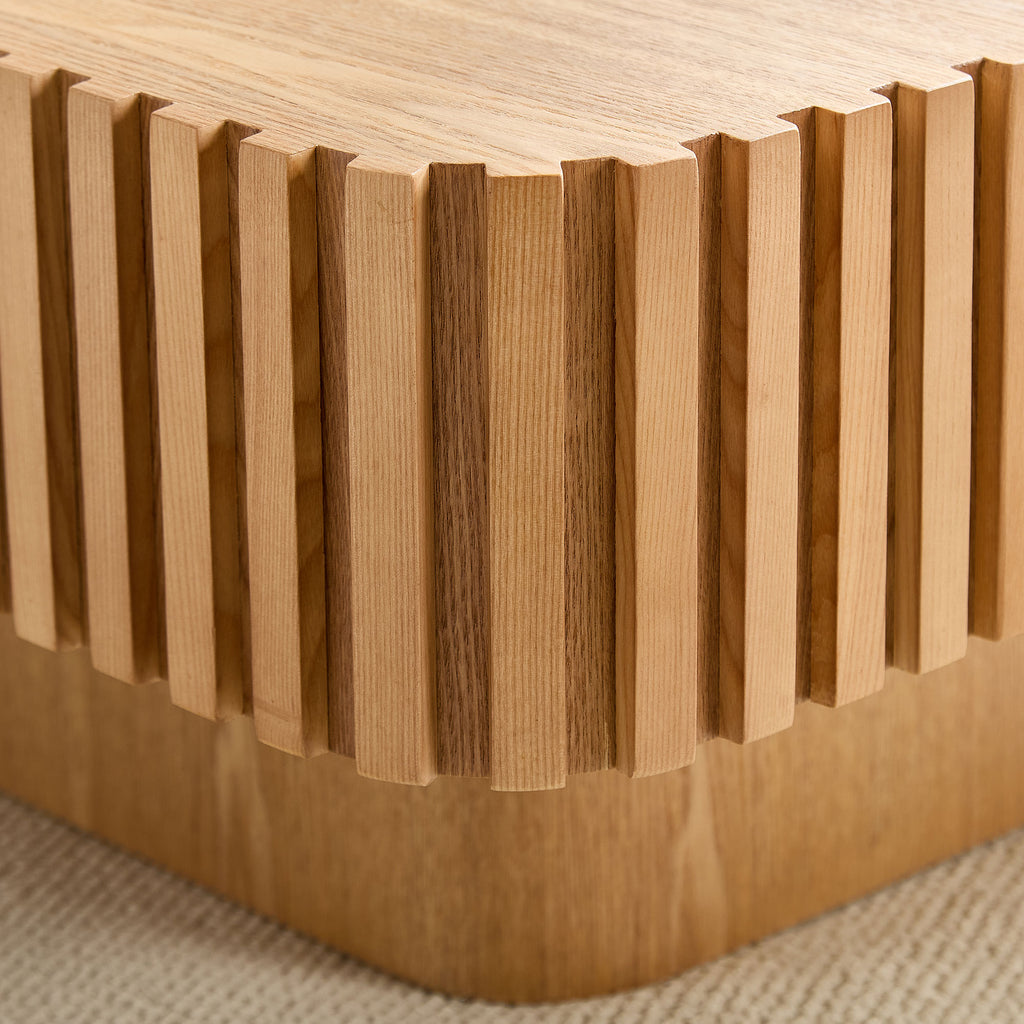 2PCS Set Modern Handcraft Drum Coffee Table