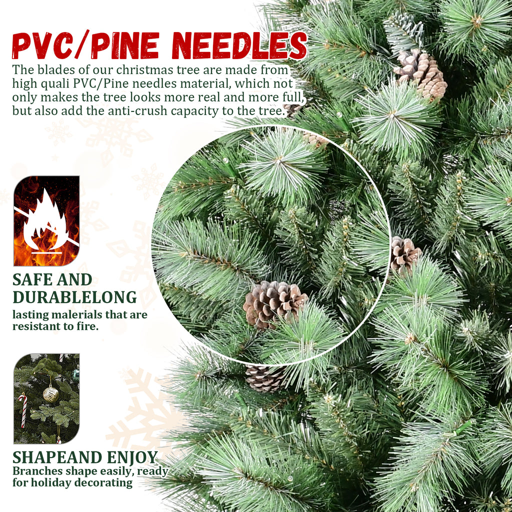 5FT Christmas Tree with 51 Pine Cones