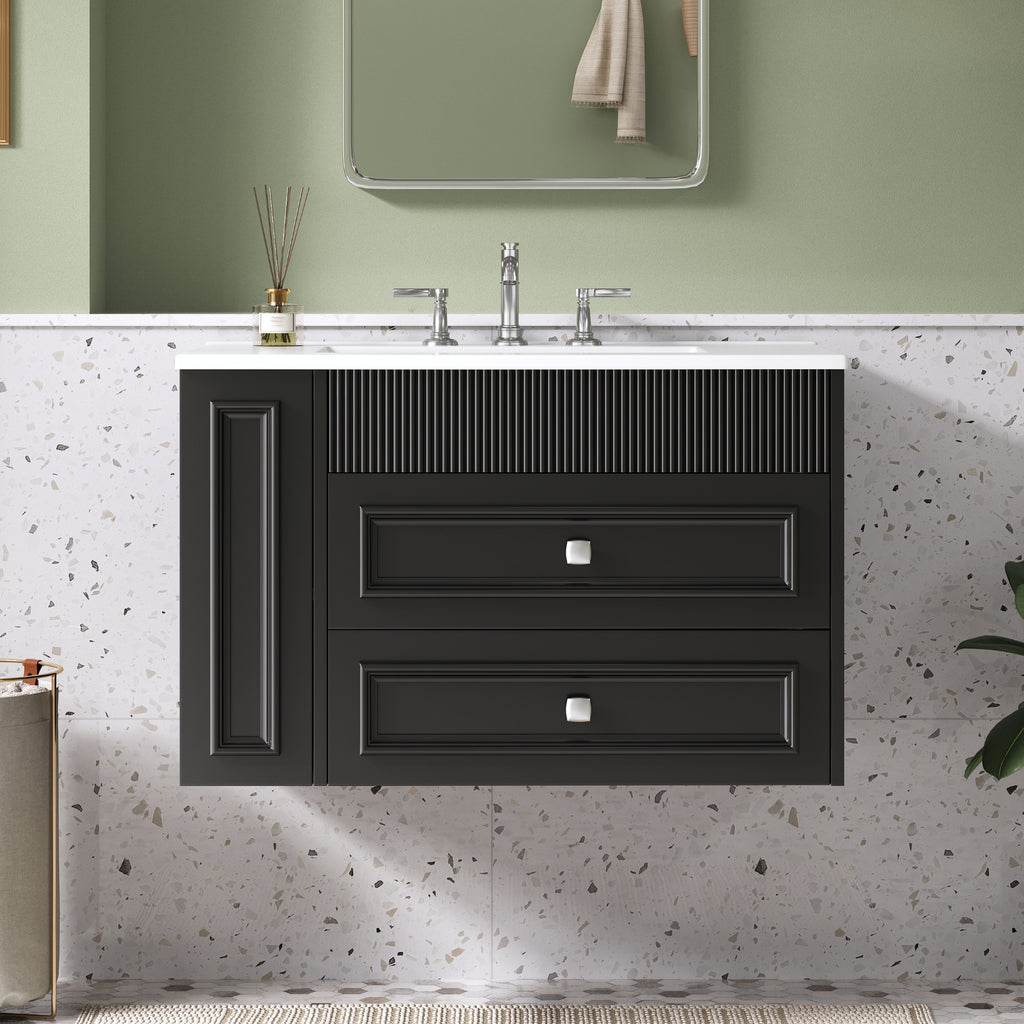 30'' Wall Mounted Bathroom Vanity