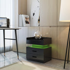 1 Set Nightstand with Adjustable LED Strip Light