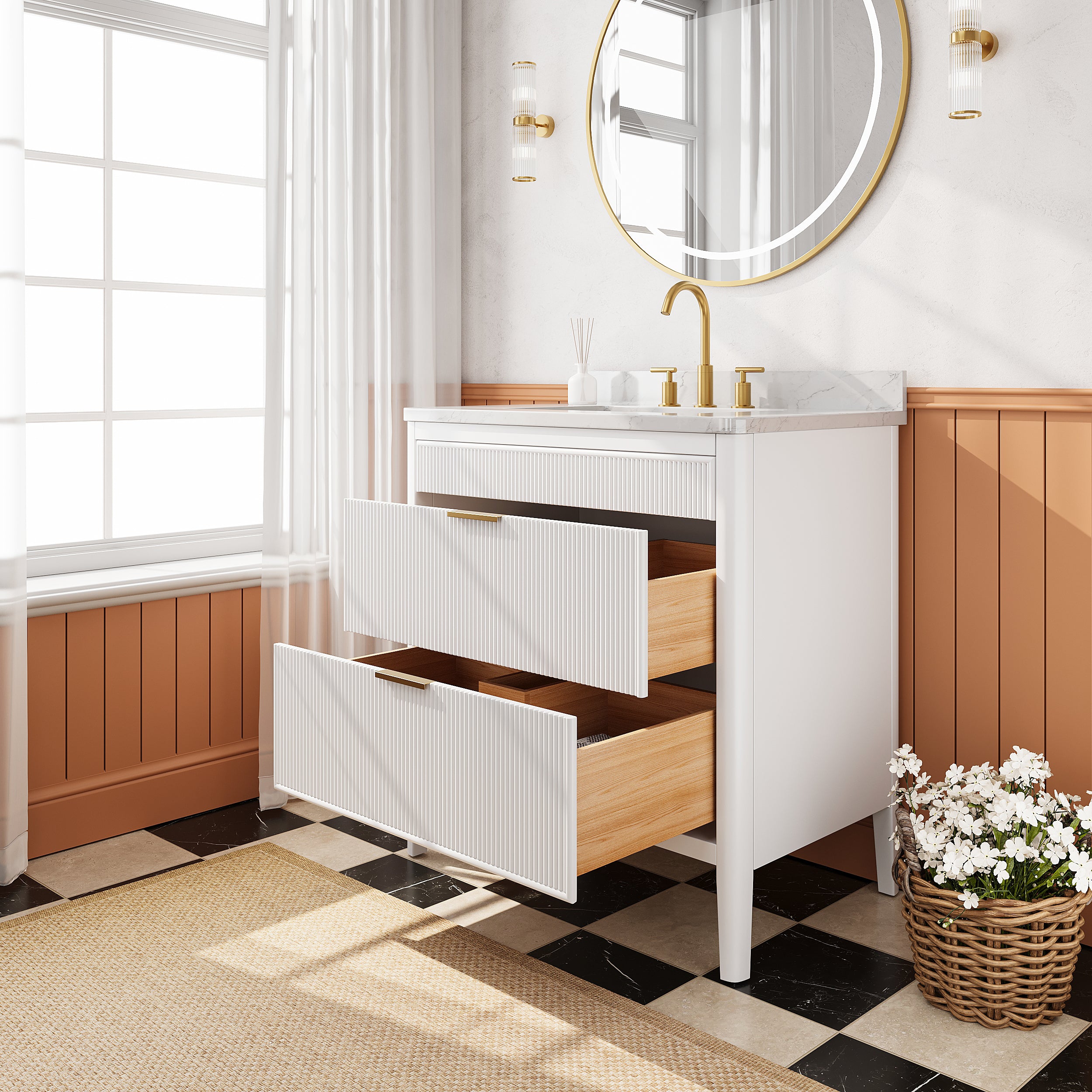 Fully Assembled 36-Inch Bathroom Vanity