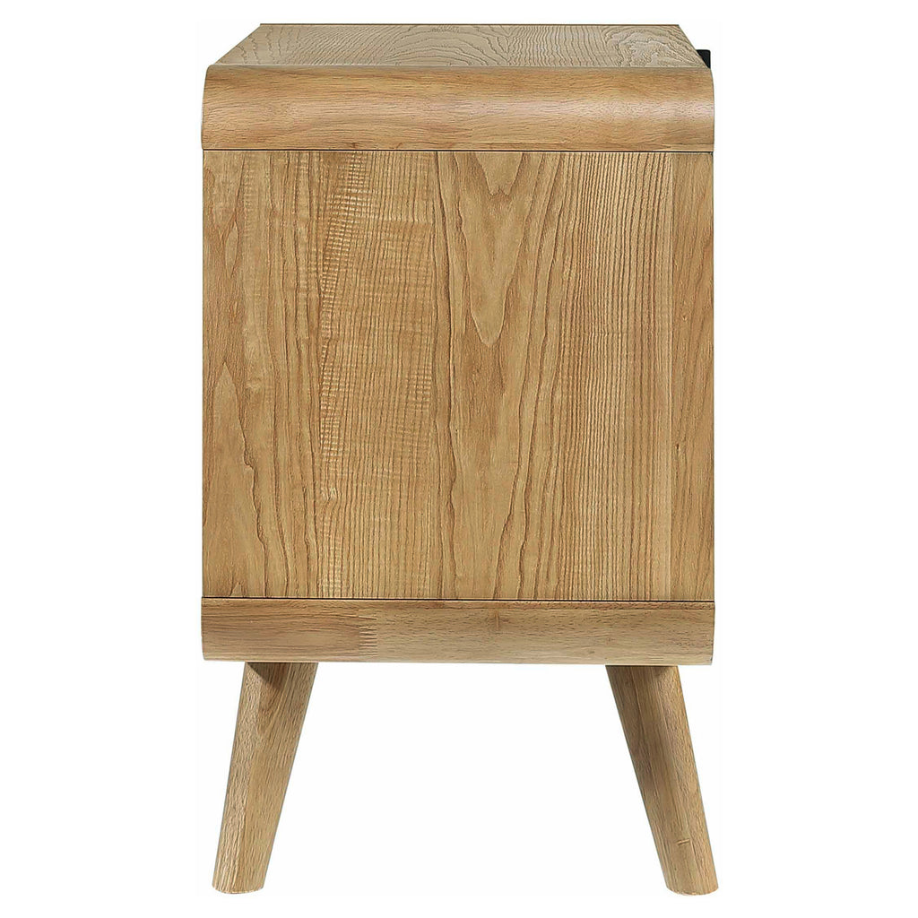 Winston Light Ash 2-Drawer Nightstand Bedside Table