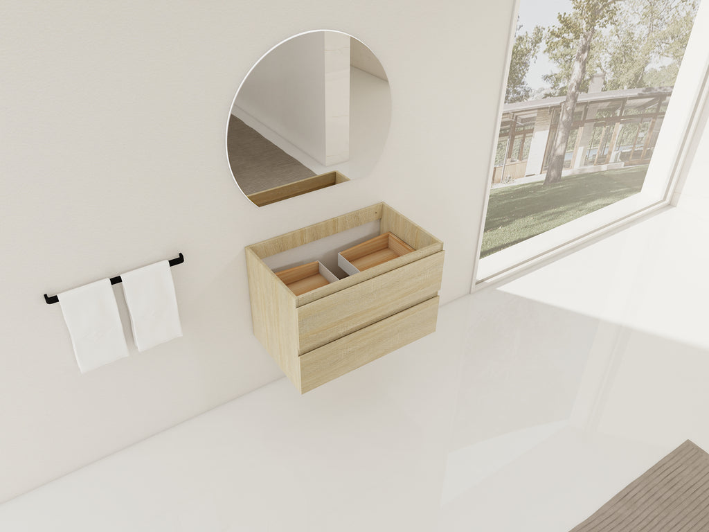 30" Wall-Mounted Bathroom Vanity Cabinet