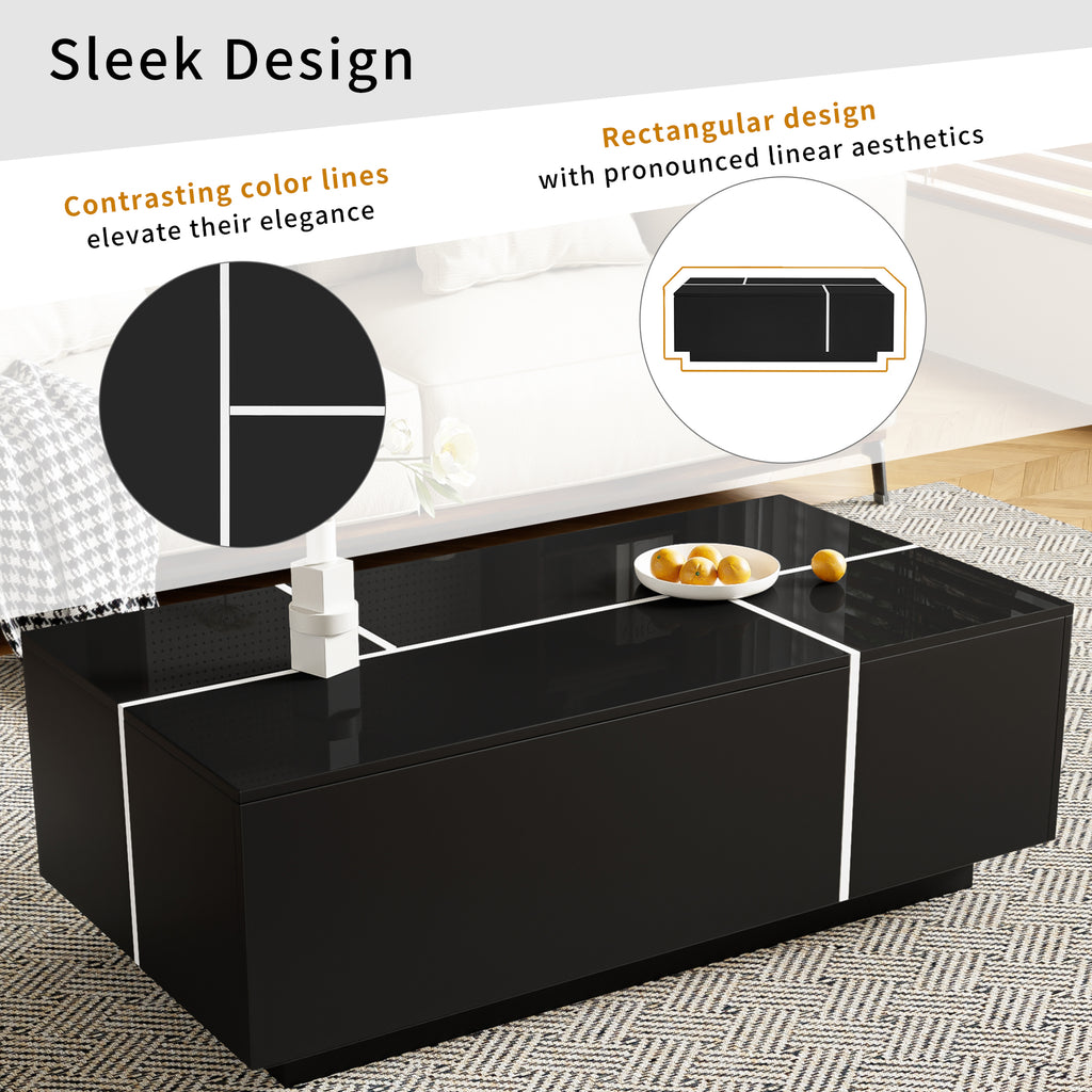 U-Can 47.2''-72.7'' Extendable Coffee Table