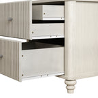 3-Piece Bedroom Set With Queen Size Bed And 2 Nightstands