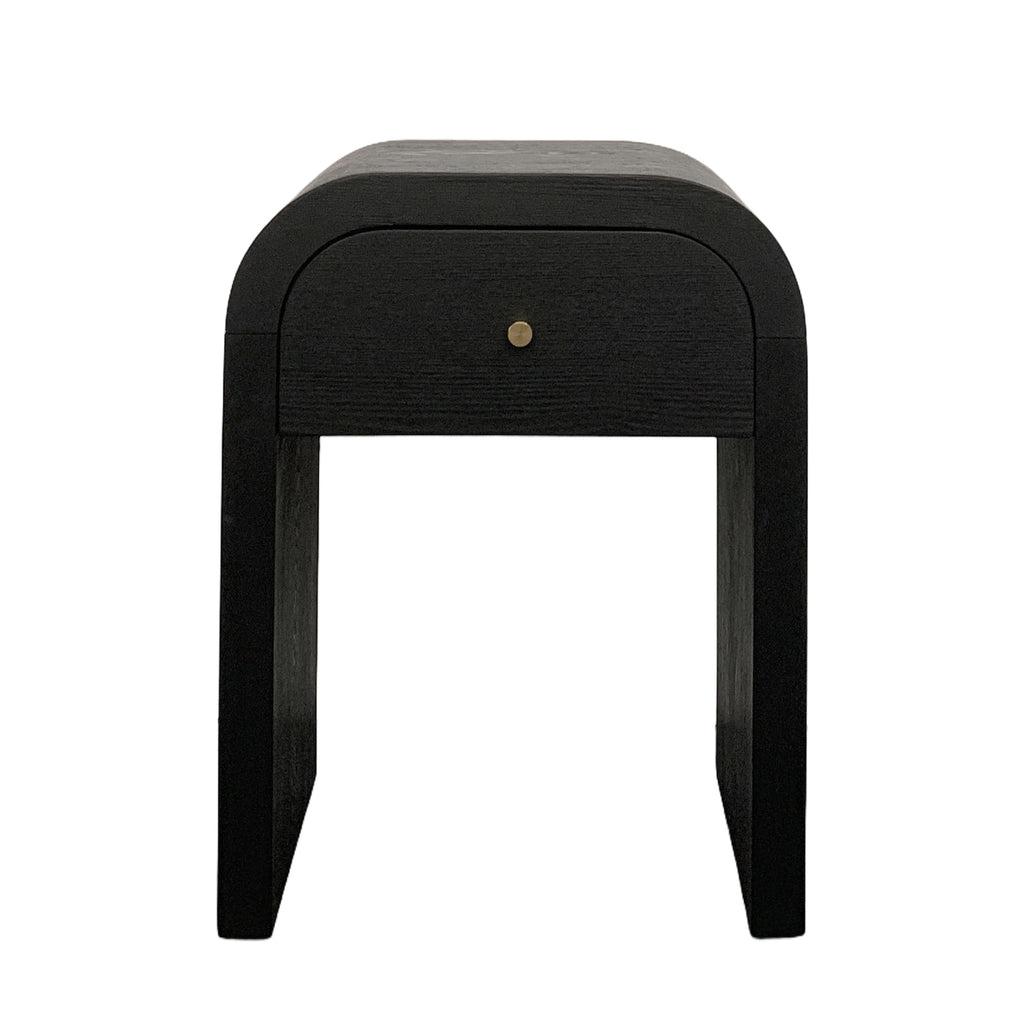 Curved Bedside Side Table
