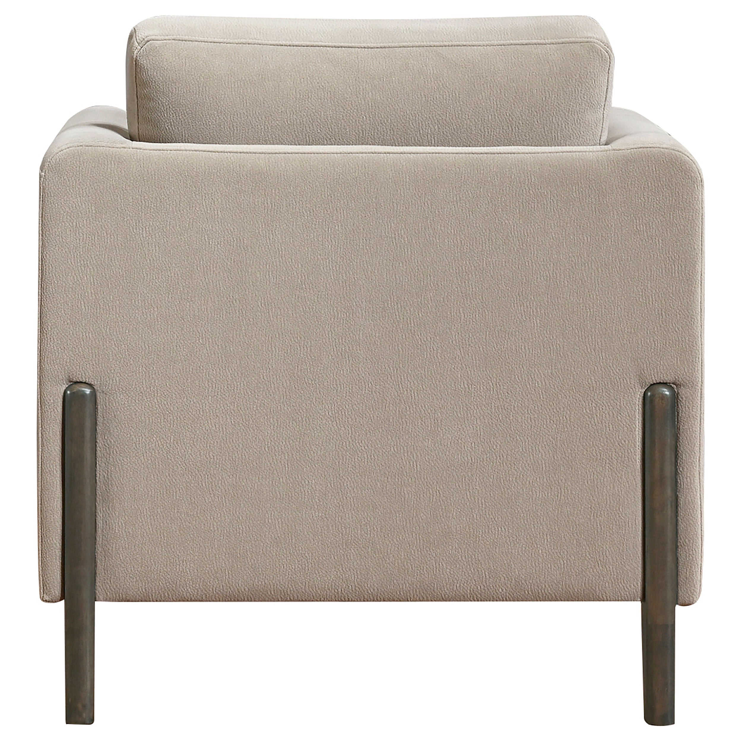 Islington Fabric Upholstered Panel Arm Accent Chair Taupe-