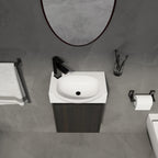 16" Bathroom Vanity Sink Combo for Small Space