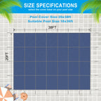 Inground Pool Safety Cover, 18x36ft Rectangle