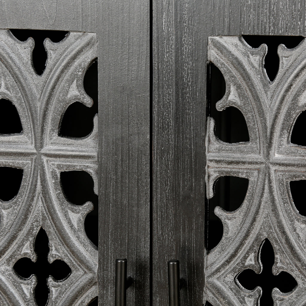 Hollow Four Door Antique Cabinet