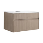 32 Inch Wall-Mounted Bathroom Vanity
