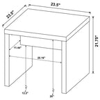 Brianna Mango Square Engineered Wood End Table