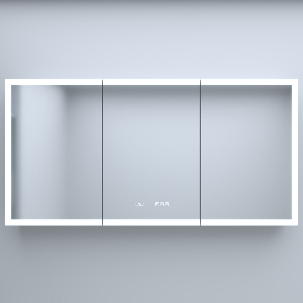 60 Inch W x 30 Inch H Rectangular LED Bathroom Mirror
