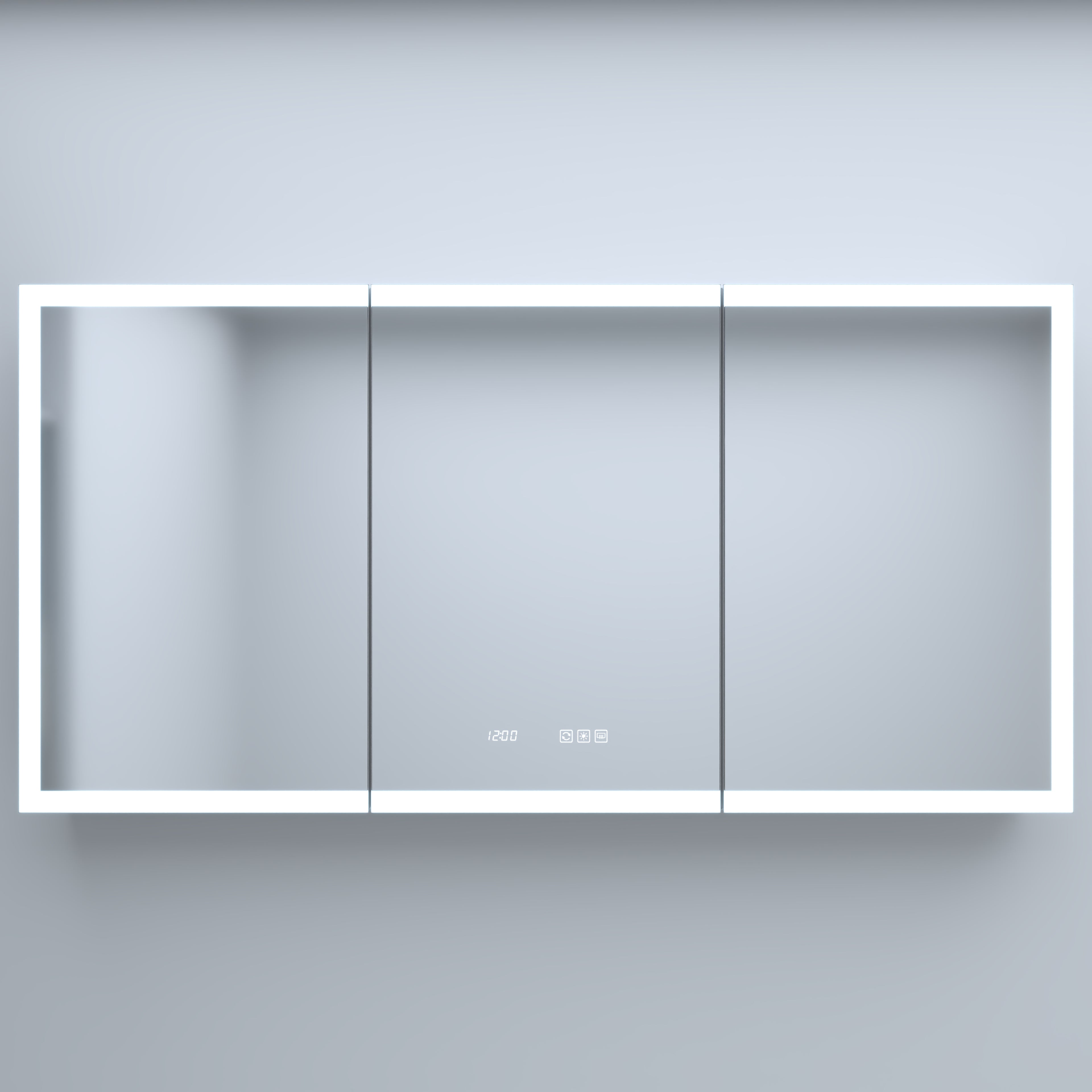 60 Inch W x 30 Inch H Rectangular LED Bathroom Mirror