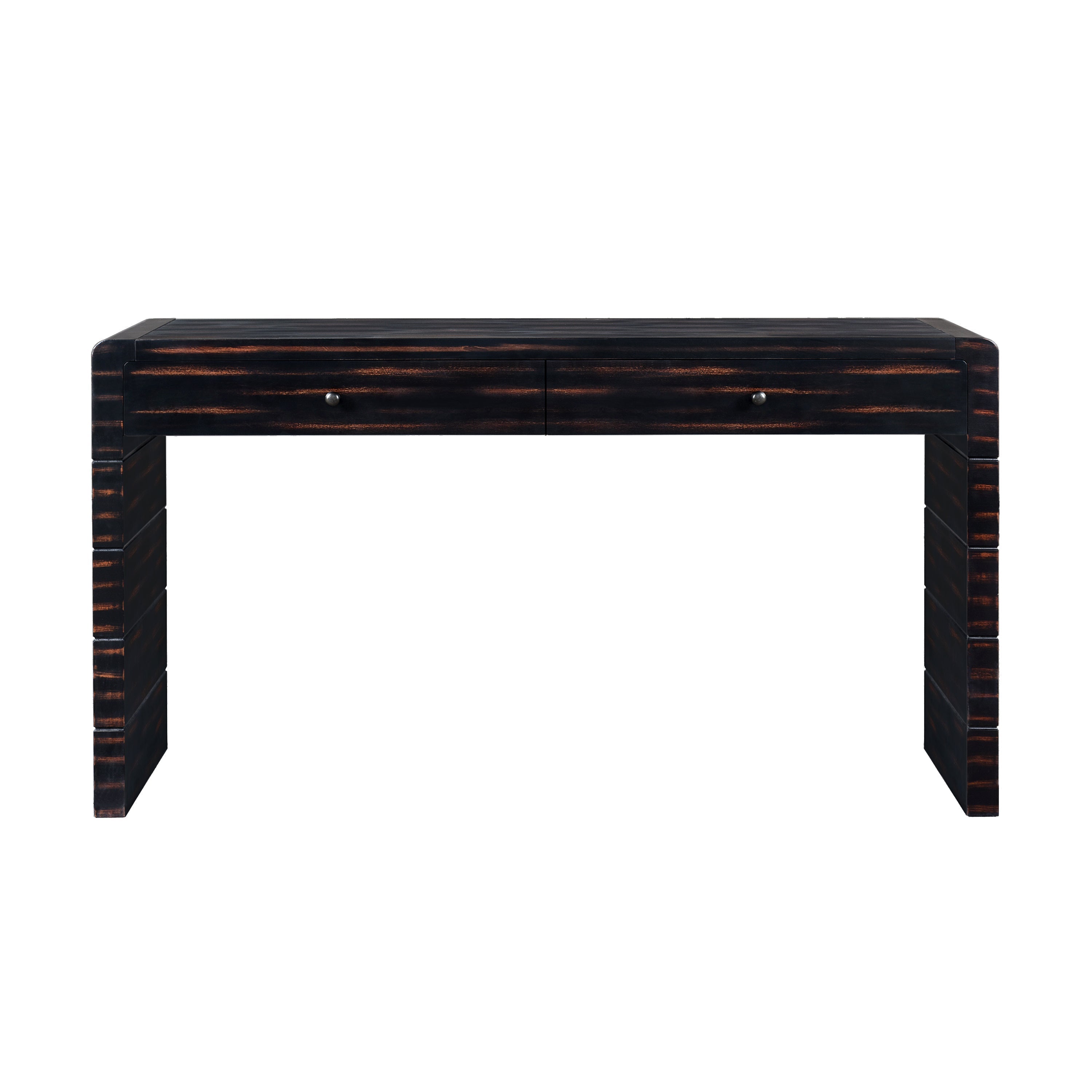 Curved Console Table with Storage