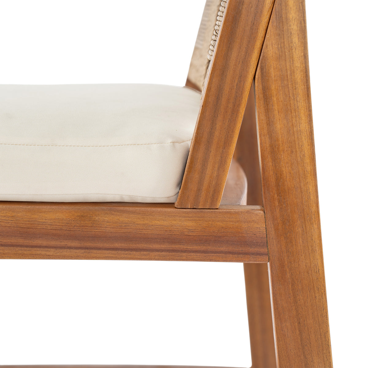 Outdoor Acacia Wood Bar Stools (Set of 2)