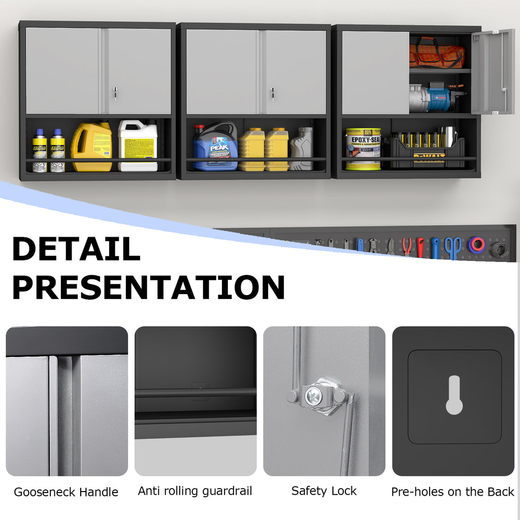 Metal Adjustable 2 Doors Storage Cabinet