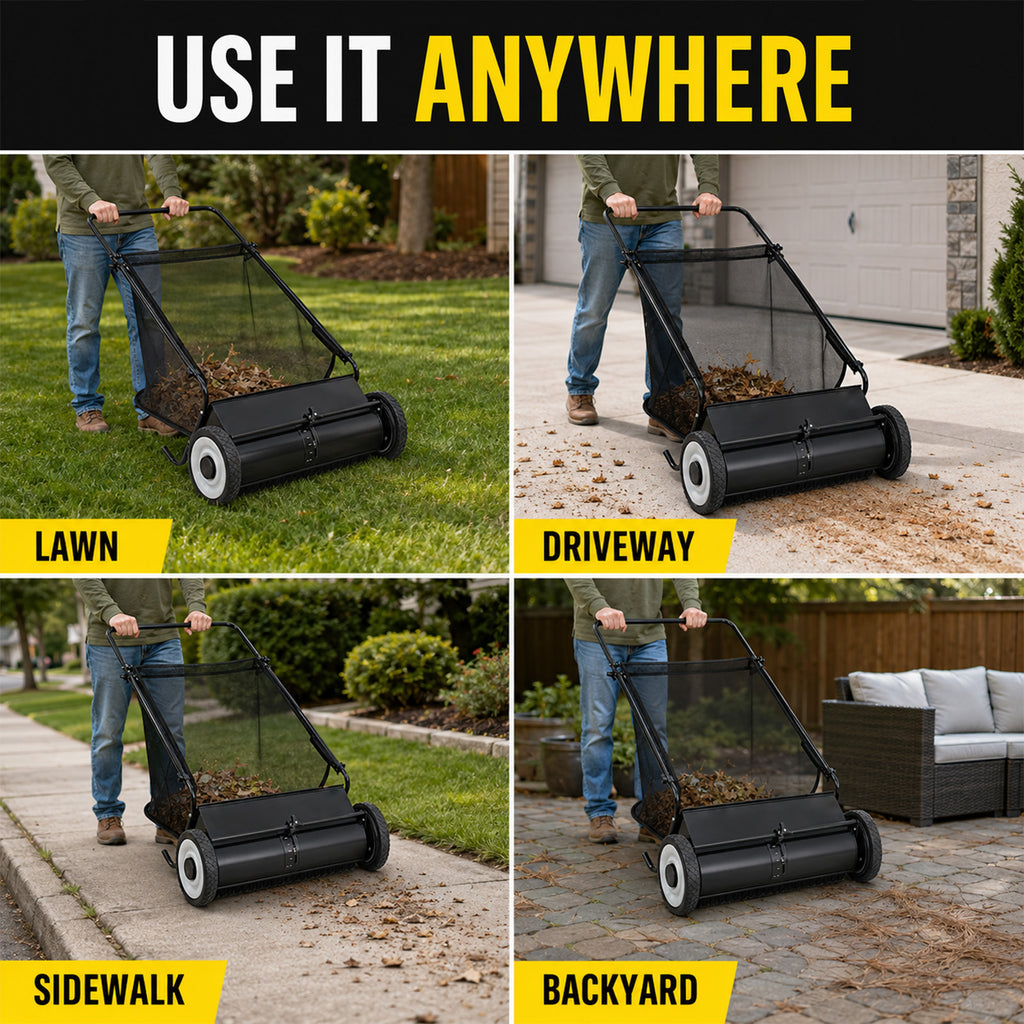 26-Inch Push Lawn Sweeper