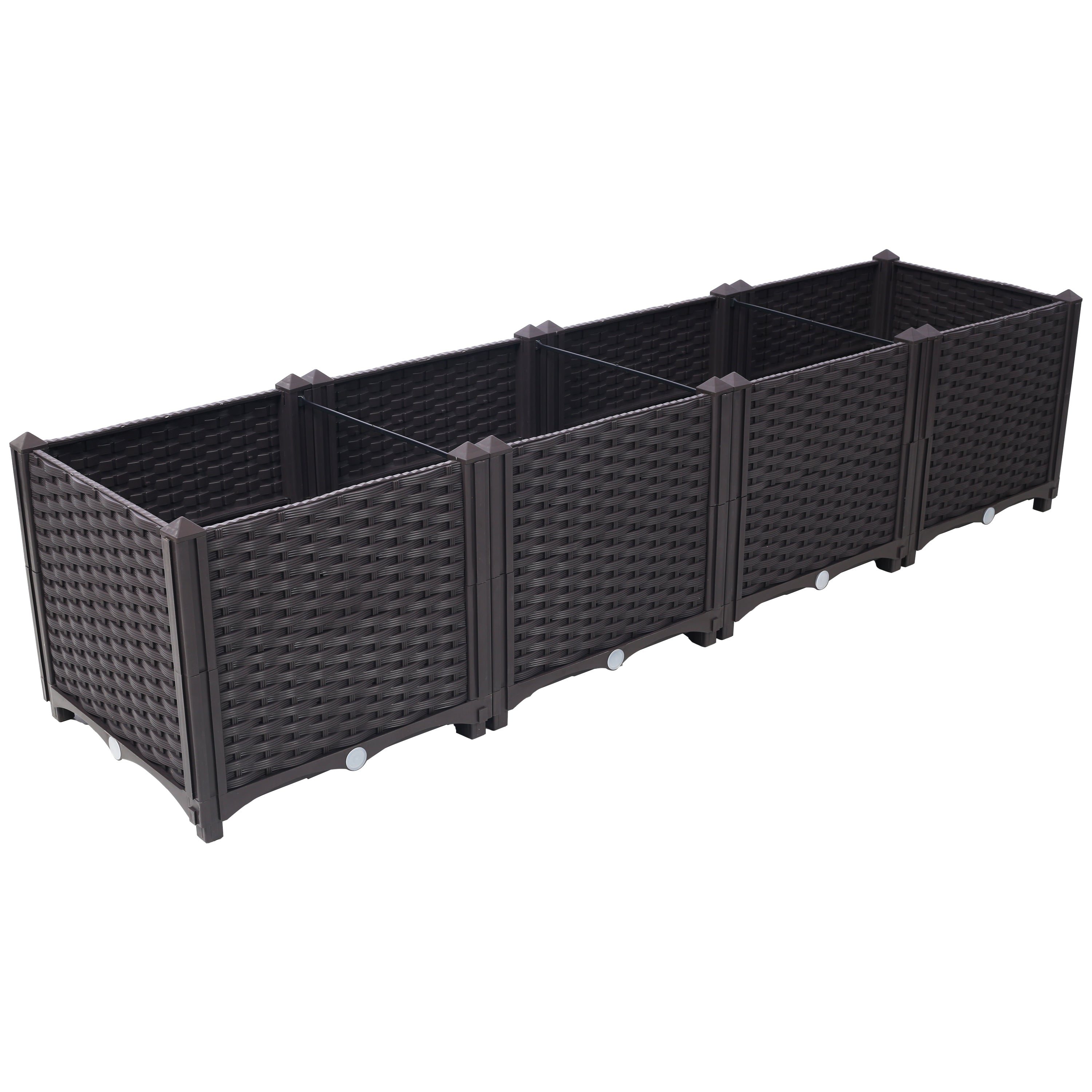 Deep Raised Garden Bed Plastic Planter Boxes