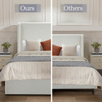 Carmen Upholstered Wingback Bed