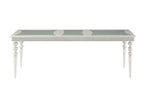 Maverick Platinum Finish Dining Table