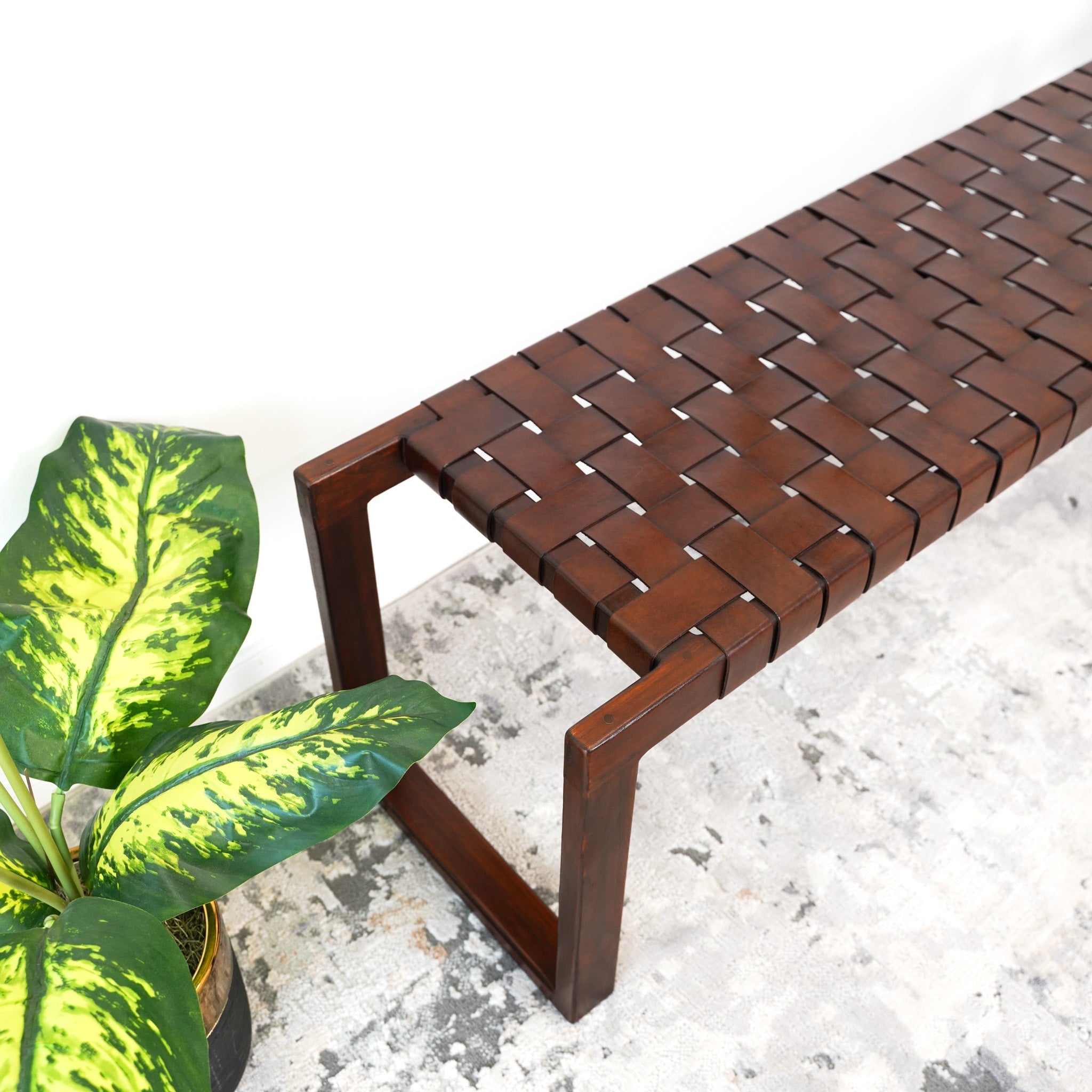Christina Mid-Century Modern Bench