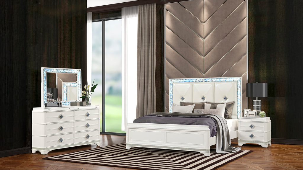 Laguna Modern Style 2-Drawer Nightstand