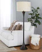 65" Contemporary Metal Floor Lamp