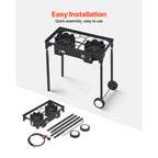 2 Burner Outdoor Propane Gas Stove