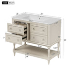 36" Bathroom Vanity Cabinet with Sink Combo Set