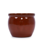 Handmade Rust-Red Ceramic Plant Pots Set of 3