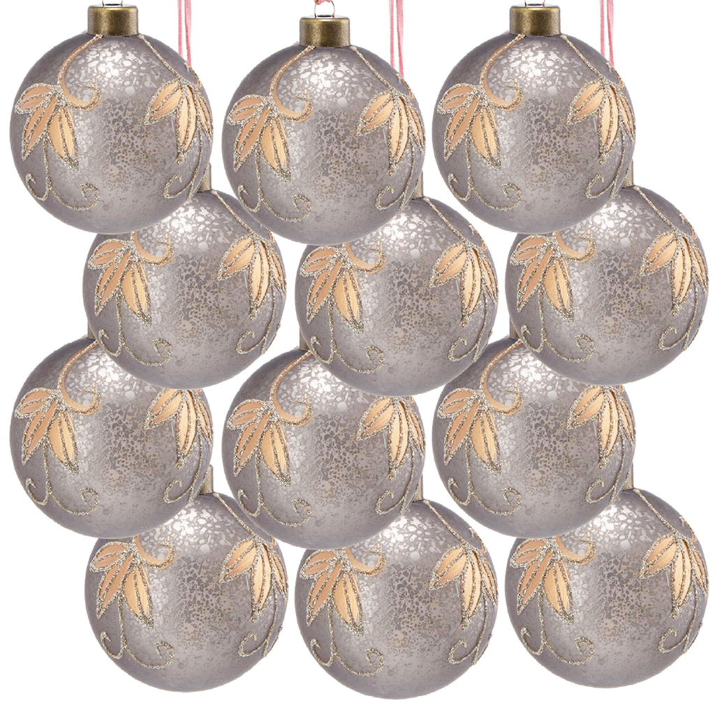 D3" Christmas Ball Ornaments - Set of 12
