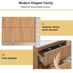 24'' Floating Bathroom Vanity Set