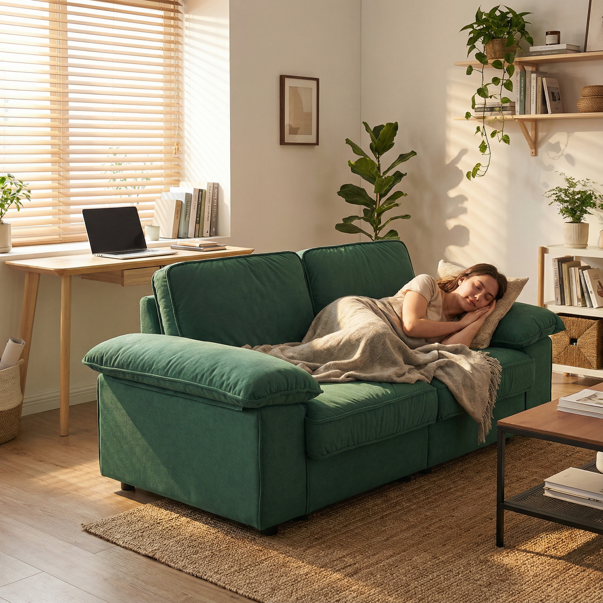 FX-P20M-2S-GR Modern Storage Sofa