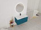 36" Wall Mounted Bathroom Vanity with Resin Sink