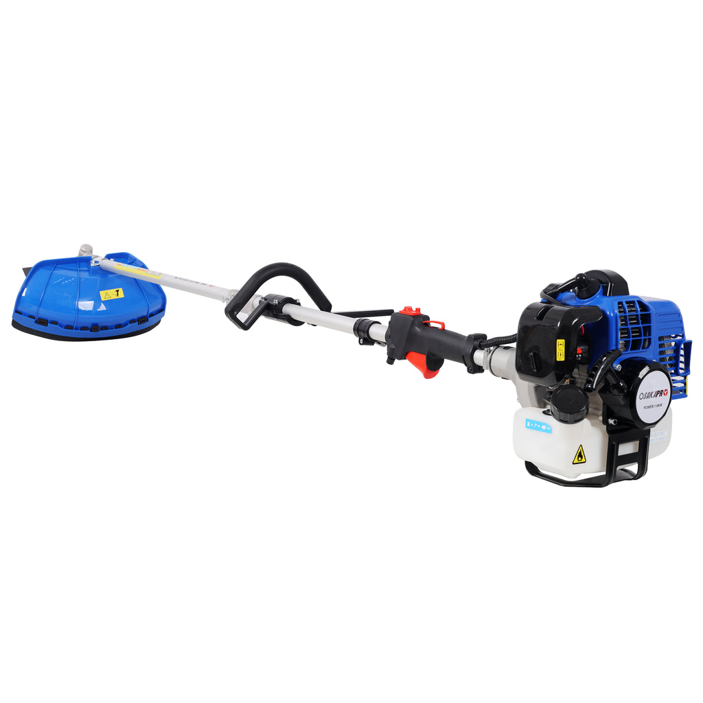 OSAKAPRO 33cc Gas Powered 3-in-1 String Trimmer with Steel and TCT Blades, Blue