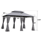 13x10 Outdoor Patio Gazebo Canopy Tent
