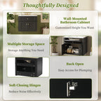 24" Wall Mounted Modern Bathroom Vanity with Soft-Close Hinges