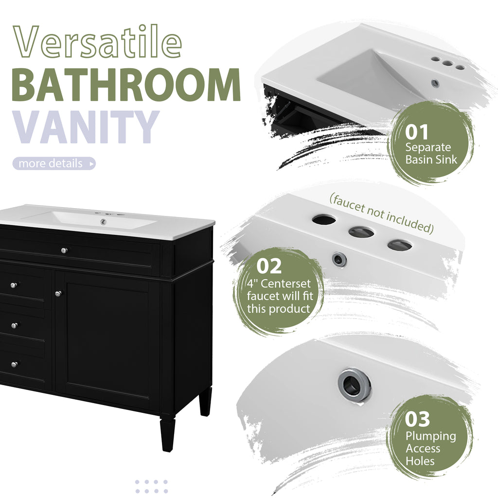 36'' Bathroom Vanity with Medicine Cabinet