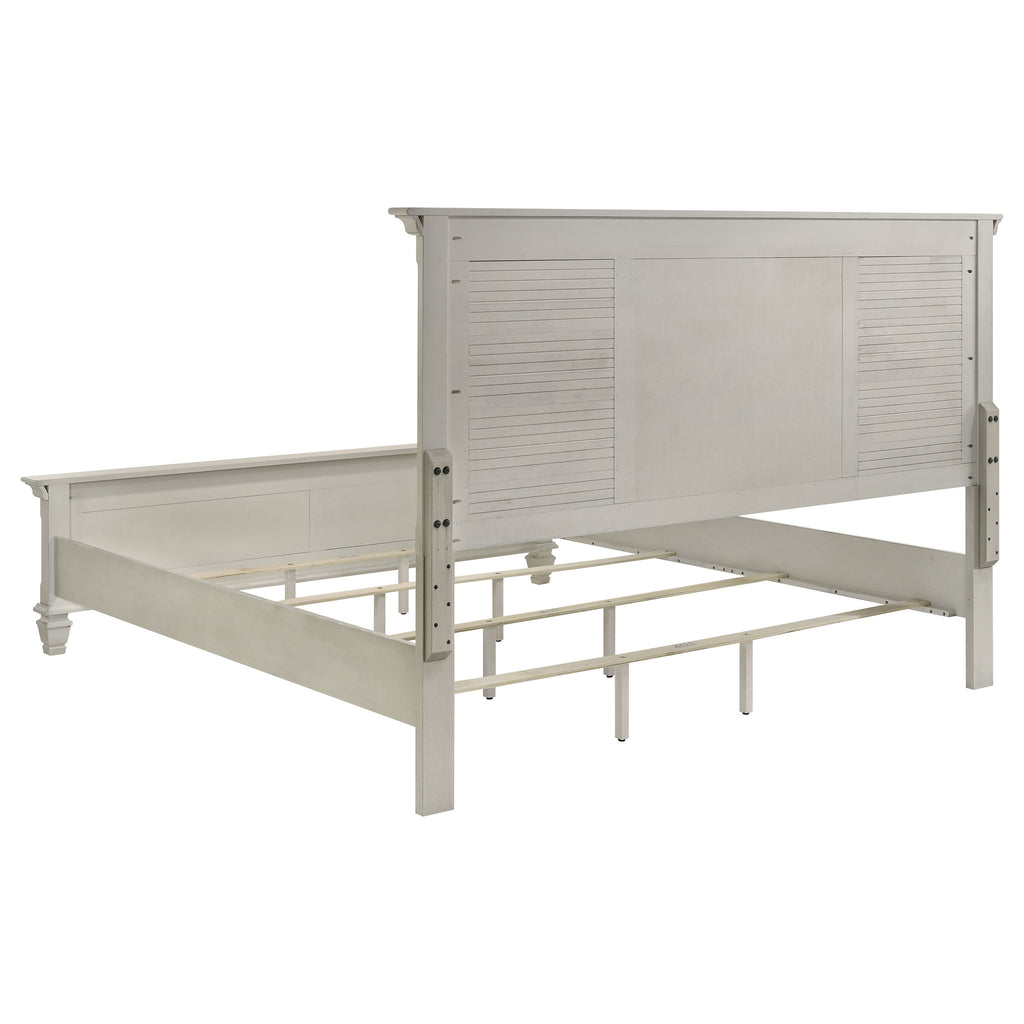Hazelwood Distressed Wood Panel Bed