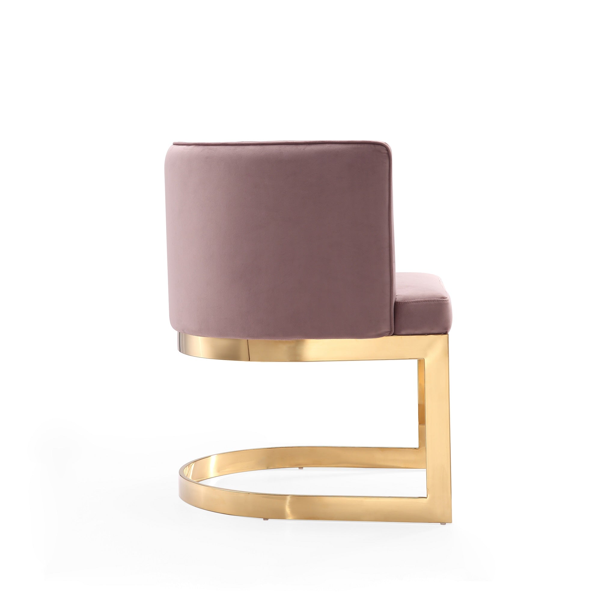 Aura Metal Velvet Dining Chair