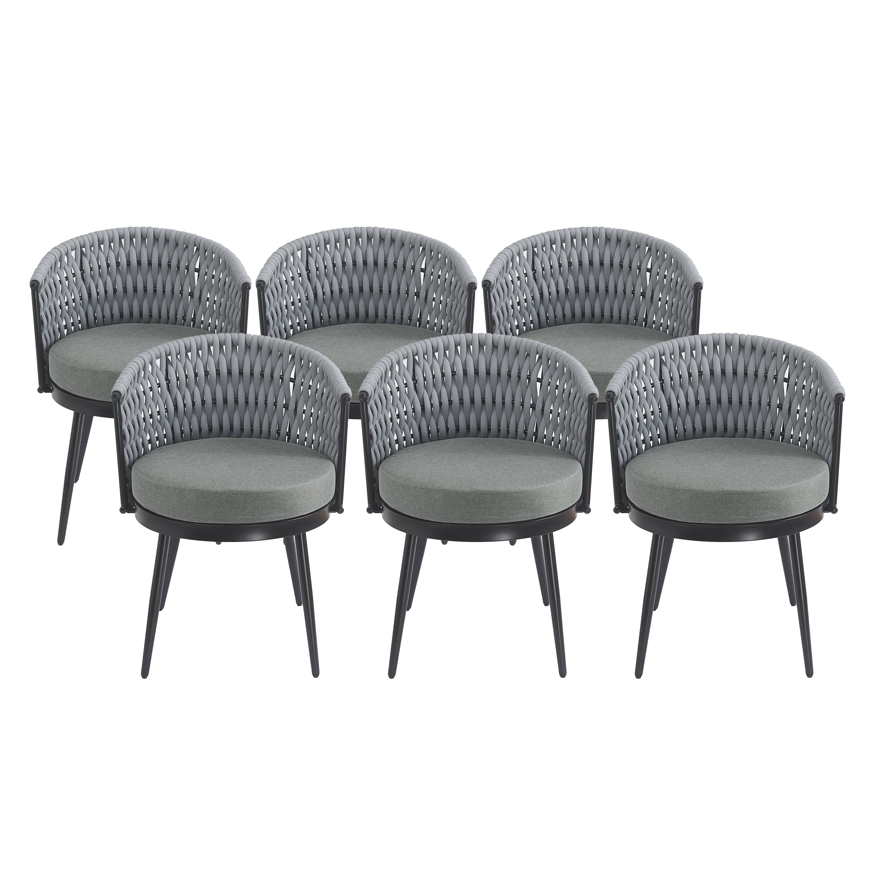 Outdoor Dining Chair - Metal & Rope