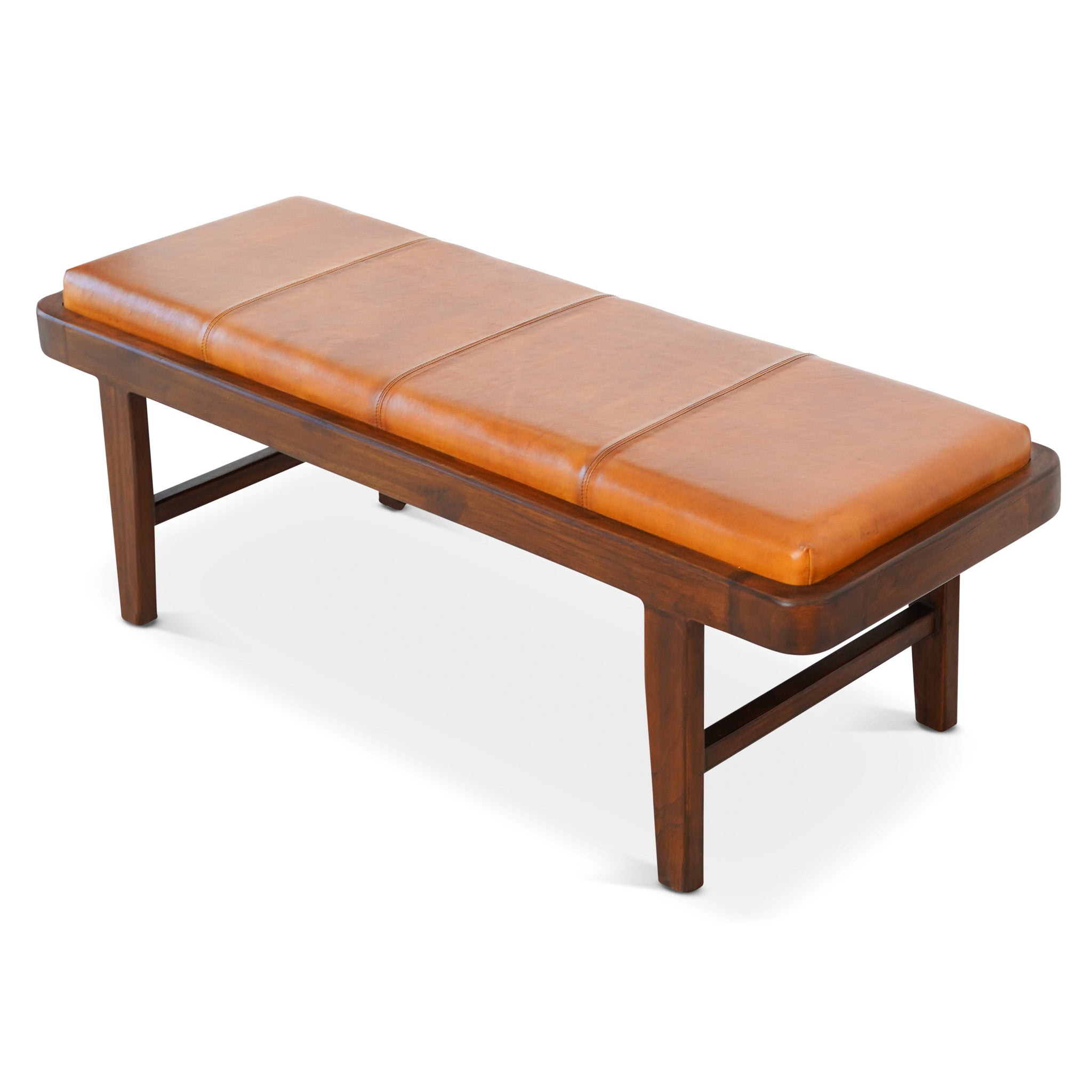 Maddox Mid-Century Modern Upholstered Bench