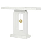 Modern Console Table with Geometric Base