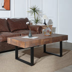 Rustic Industrial Wood Coffee Table