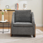 Chenille Fabric Modern Upholstered Armchair