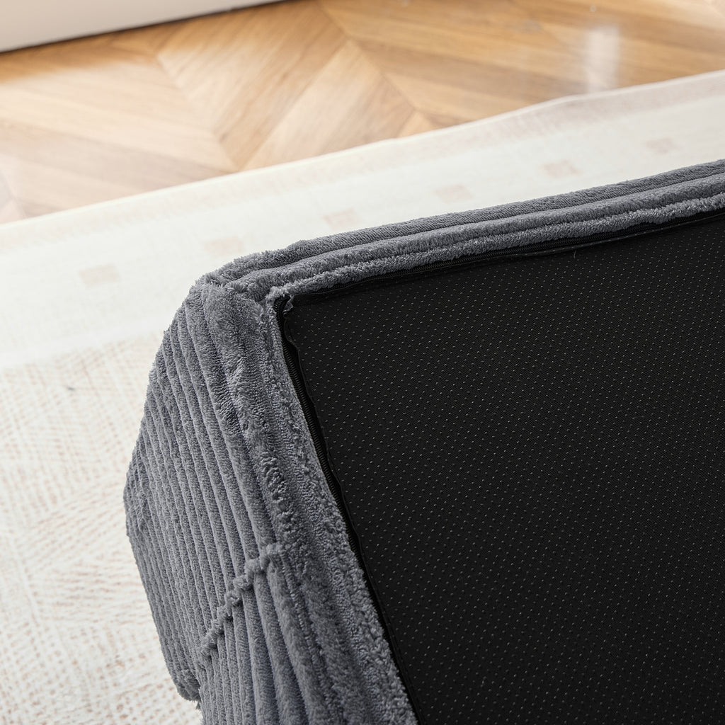 70.8-Inch Corduroy Two-in-One Sofa Bed